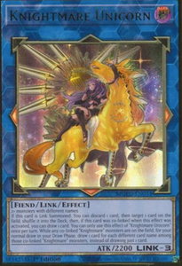 Knightmare Unicorn (Alt. Art) - MGED-EN034 - Premium Gold Rare 1st Edition
