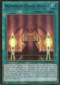 Numeron Chaos Ritual - MGED-EN050 - Premium Gold Rare 1st Edition
