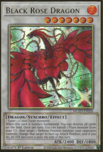 Black Rose Dragon (Alt. Art) - MGED-EN026 - Premium Gold Rare 1st Edition