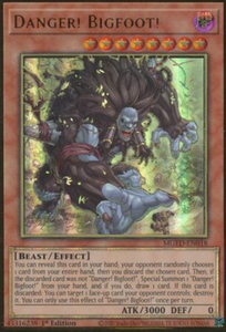 Danger! Bigfoot! - MGED-EN018 - Premium Gold Rare 1st Edition