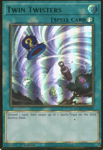 Twin Twisters - MGED-EN043 - Premium Gold Rare 1st Edition