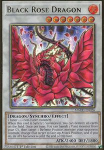 Black Rose Dragon - MGED-EN026 - Premium Gold Rare 1st Edition