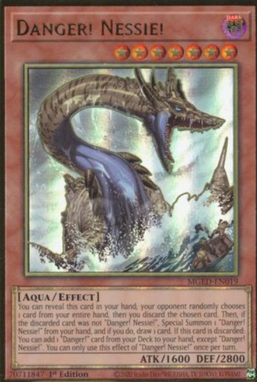Danger! Nessie! - MGED-EN019 - Premium Gold Rare 1st Edition
