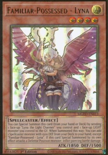 Familiar-Possessed - Lyna - MGED-EN013 - Premium Gold Rare 1st Edition