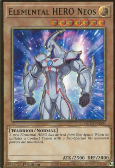 Elemental HERO Neos - MGED-EN004 - Premium Gold Rare 1st Edition