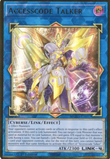 Accesscode Talker - MGED-EN037 - Premium Gold Rare 1st Edition