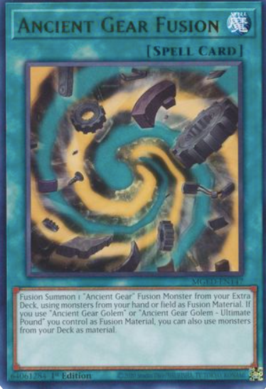 Ancient Gear Fusion - MGED-EN147 - Rare 1st Edition