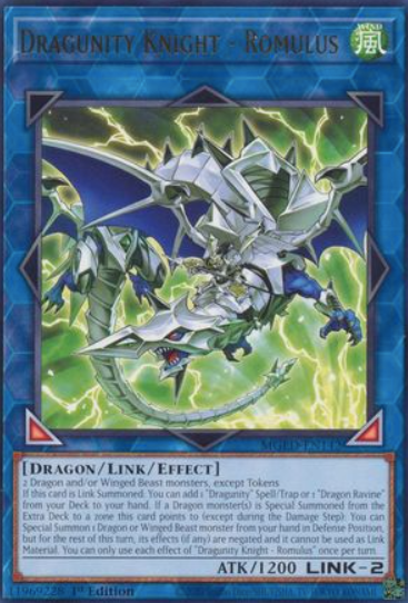 Dragunity Knight - Romulus - MGED-EN142 - Rare 1st Edition