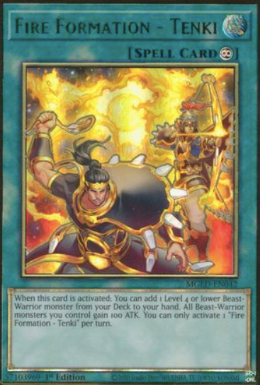 Fire Formation - Tenki - MGED-EN042 - Premium Gold Rare 1st Edition