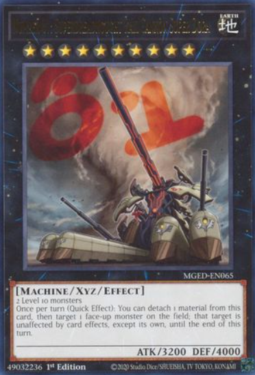 Number 81: Superdreadnought Rail Cannon Super Dora - MGED-EN065 - Rare 1st Edition