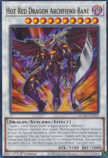 Hot Red Dragon Archfiend Bane - MGED-EN069 - Rare 1st Edition
