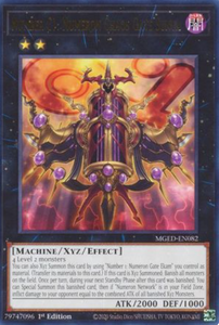 Number C1: Numeron Chaos Gate Sunya - MGED-EN082 - Rare 1st Edition