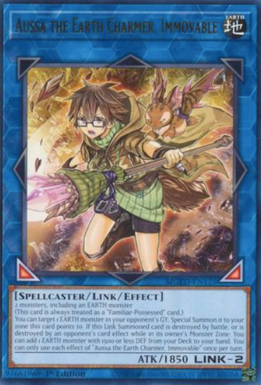 Aussa the Earth Charmer, Immovable - MGED-EN121 - Rare 1st Edition