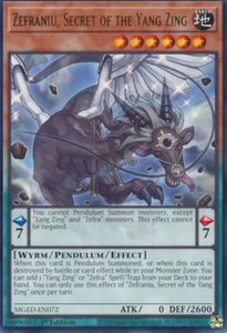 Zefraniu, Secret of the Yang Zing - MGED-EN072 - Rare 1st Edition