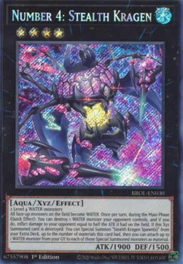 Number 4: Stealth Kragen - BROL-EN030 - Secret Rare 1st Edition