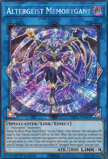 Altergeist Memorygant - BROL-EN045 - Secret Rare 1st Edition