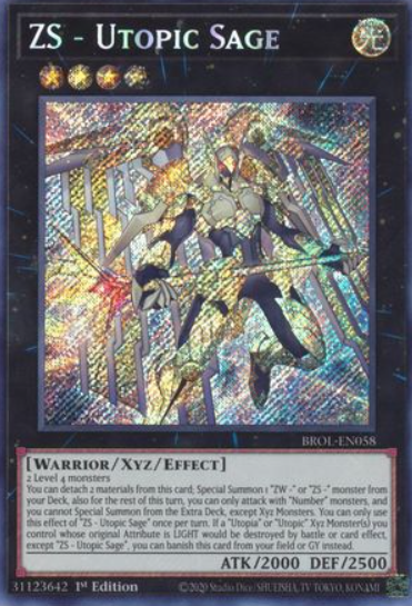 ZS - Utopic Sage - BROL-EN058 - Secret Rare 1st Edition