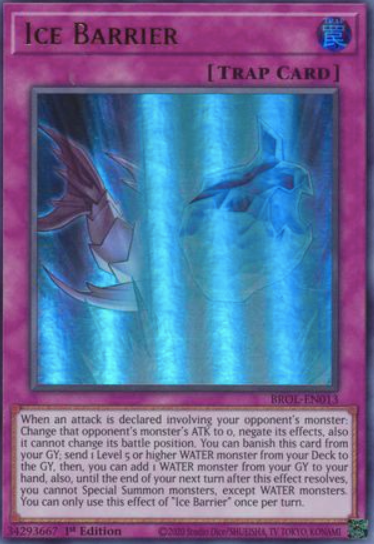 Ice Barrier - BROL-EN013 - Ultra Rare 1st Edition