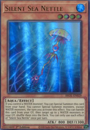 Silent Sea Nettle - BROL-EN029 - Ultra Rare 1st Edition