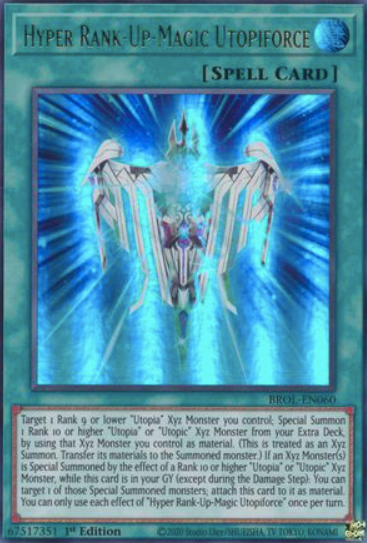 Hyper Rank-Up-Magic Utopiforce - BROL-EN060 - Ultra Rare 1st Edition