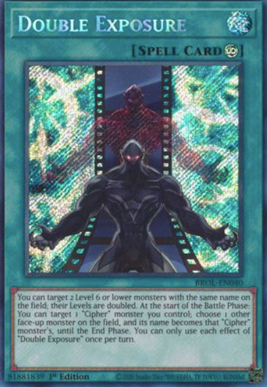 Double Exposure - BROL-EN040 - Secret Rare 1st Edition