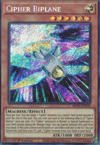 Cipher Biplane - BROL-EN038 - Secret Rare 1st Edition