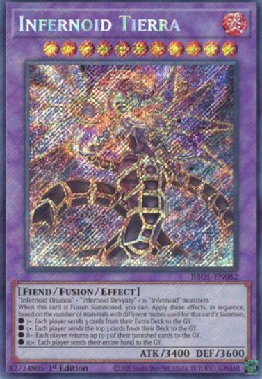 Infernoid Tierra - BROL-EN082 - Secret Rare 1st Edition