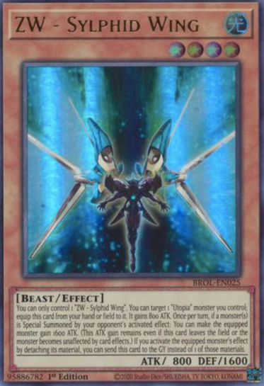 ZW - Sylphid Wing - BROL-EN025 - Ultra Rare 1st Edition