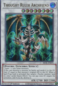 Thought Ruler Archfiend - BROL-EN070 - Ultra Rare 1st Edition