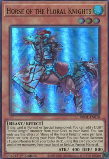 Horse of the Floral Knights - BROL-EN018 - Ultra Rare 1st Edition