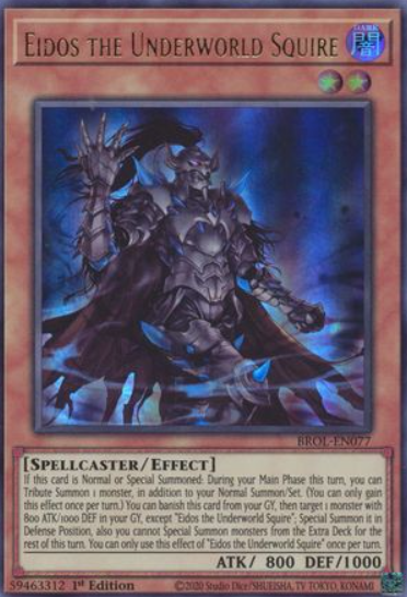 Eidos the Underworld Squire - BROL-EN077 - Ultra Rare 1st Edition