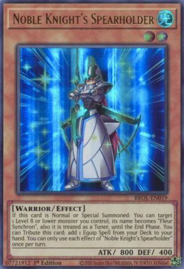Noble Knight's Spearholder - BROL-EN019 - Ultra Rare 1st Edition
