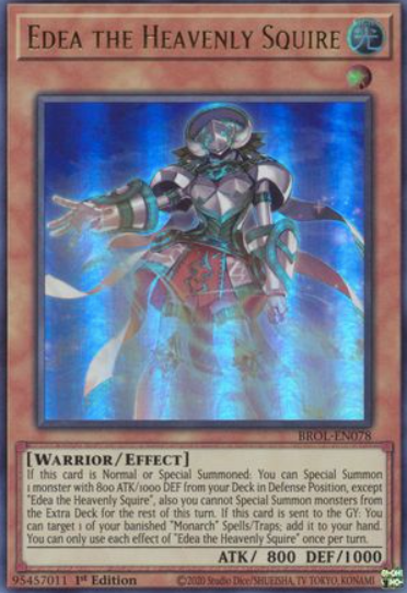 Edea the Heavenly Squire - BROL-EN078 - Ultra Rare 1st Edition