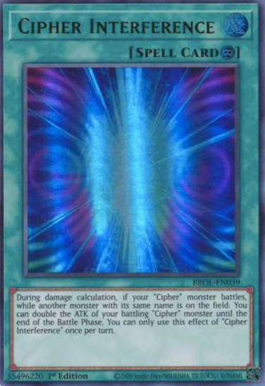Cipher Interference - BROL-EN039 - Ultra Rare 1st Edition