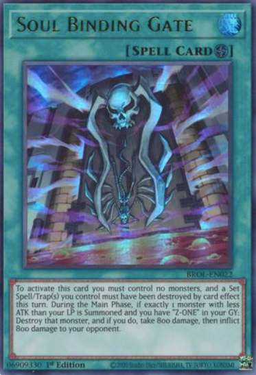 Soul Binding Gate - BROL-EN022 - Ultra Rare 1st Edition