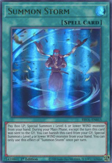 Summon Storm - BROL-EN015 - Ultra Rare 1st Edition