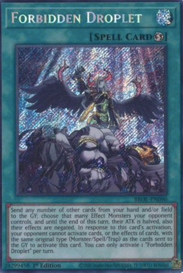 Forbidden Droplet - BROL-EN090 - Secret Rare 1st Edition