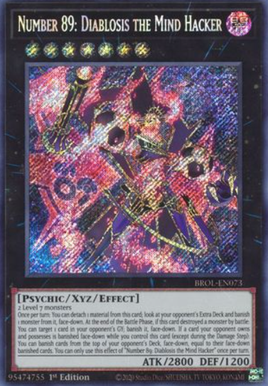 Number 89: Diablosis the Mind Hacker - BROL-EN073 - Secret Rare 1st Edition