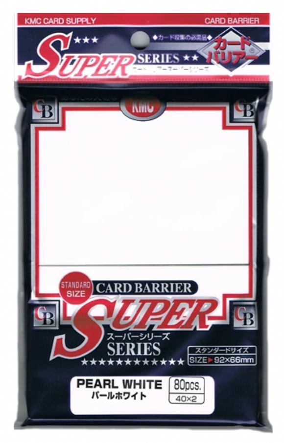 KMC Super Series Standard - Pearl White (80ct) - Pokemon/Magic Size