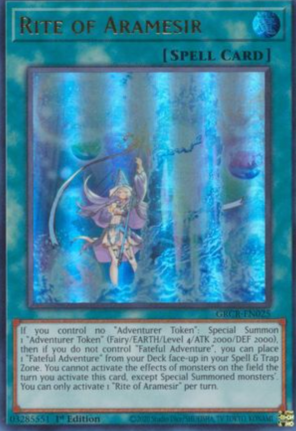 Rite of Aramesir - GRCR-EN025 - Ultra Rare 1st Edition