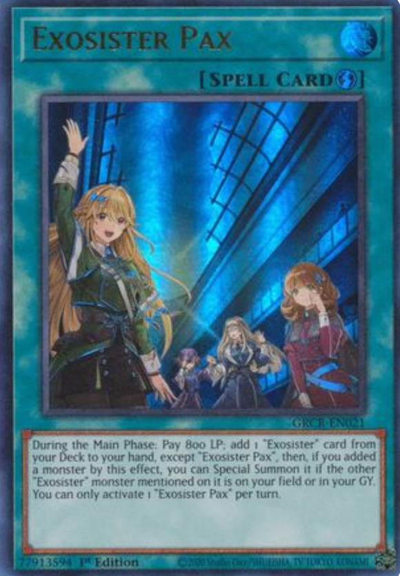 Exosister Pax - GRCR-EN021 - Ultra Rare 1st Edition