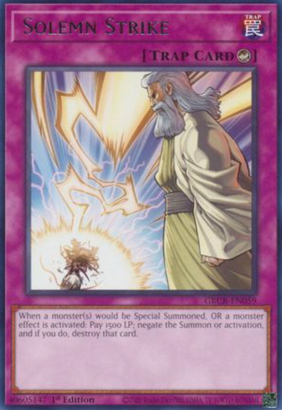 Solemn Strike - GRCR-EN059 - Rare 1st Edition