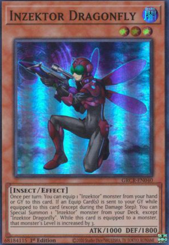 Inzektor Dragonfly - GRCR-EN040 - Super Rare 1st Edition