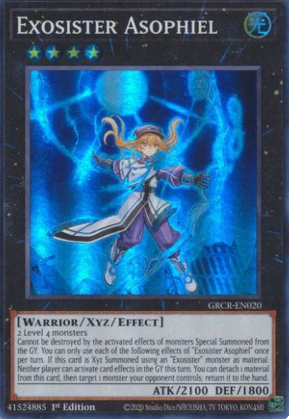 Exosister Asophiel - GRCR-EN020 - Super Rare 1st Edition