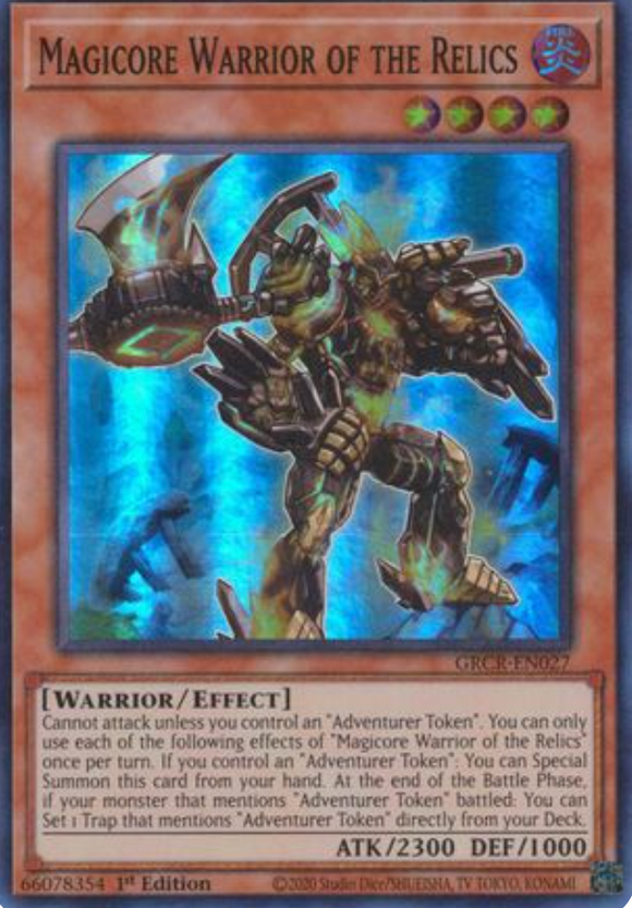 Magicore Warrior of the Relics - GRCR-EN027 - Super Rare 1st Edition