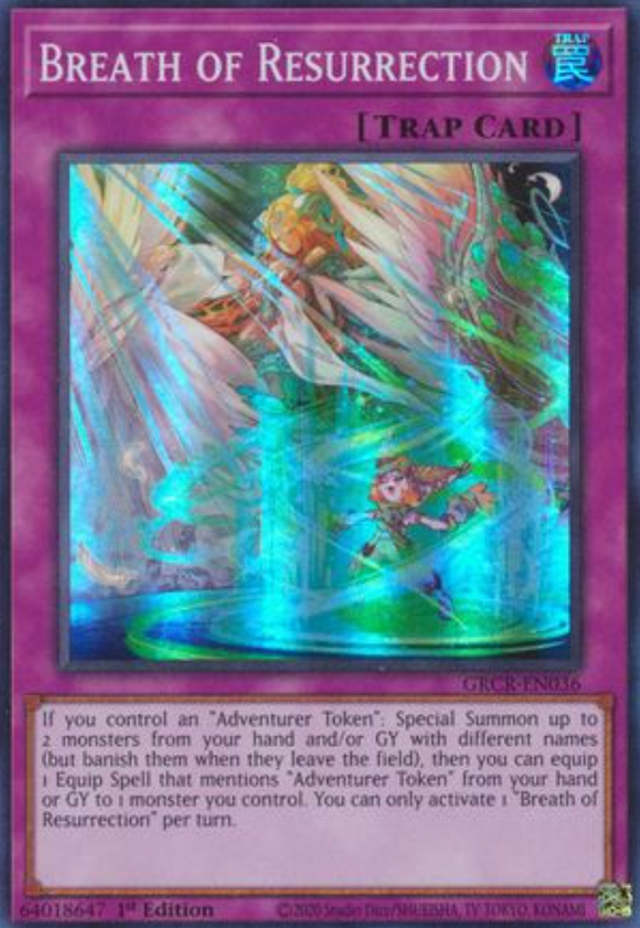 Breath of Resurrection - GRCR-EN036 - Super Rare 1st Edition