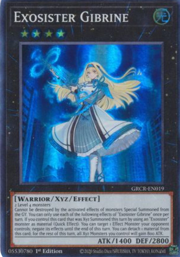 Exosister Gibrine - GRCR-EN019 - Super Rare 1st Edition