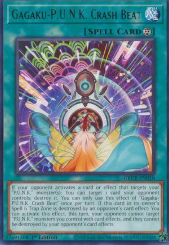 Gagaku-P.U.N.K. Crash Beat - GRCR-EN010 - Rare 1st Edition