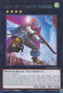 Castel, the Skyblaster Musketeer - GRCR-EN050 - Rare 1st Edition