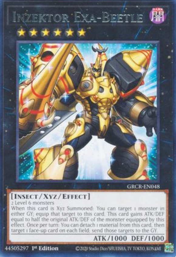 Inzektor Exa-Beetle - GRCR-EN048 - Rare 1st Edition